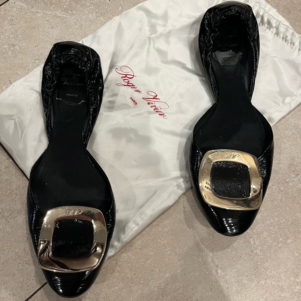 Roger Vivier Vintage Buckle Flats
